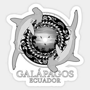 Hammerhead Sharks Ecuador Galápagos Sticker